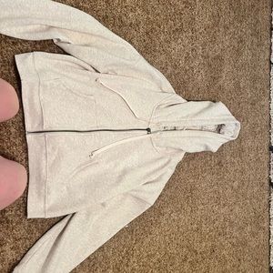 American Eagle crop zip hoodie